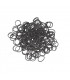 Sibel Kara Minis élastiques caoutchouc noir - 500 pièces Permet d'attacher toutes sortes de coiffures - 1