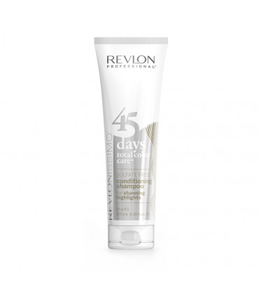 Revlon Professional Revlonissimo 45Days Color Care Silver 275ml Shampoing et après-shampoing 2 en 1 pour cheveux méchés et blanc