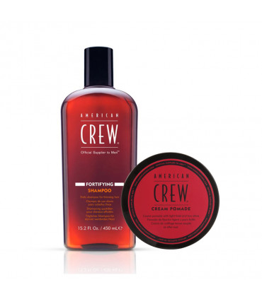 American Crew Fortifying Shampoo & Cream Pomade Duo pour Homme - 1