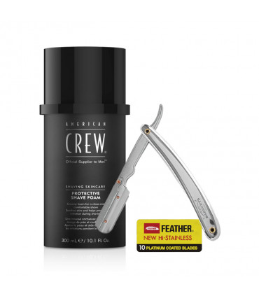 American Crew Shave Foam & Razor & Feather Kit de rasage - 1