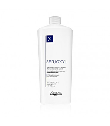 L'Oréal professionnel Serioxyl Shampoo Cheveux Naturels 1000ml Reinigende shampoo voor natuurlijk dunner wordend haar, verrijkt 