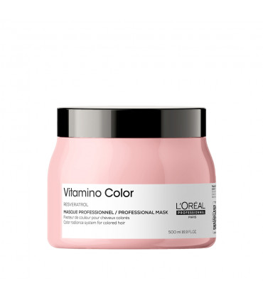 L'Oréal professionnel Série Expert Vitamino Color Masker 500ml Afspoelbaar kleurfixatiemasker met Resveratrol voor gekleurd haar