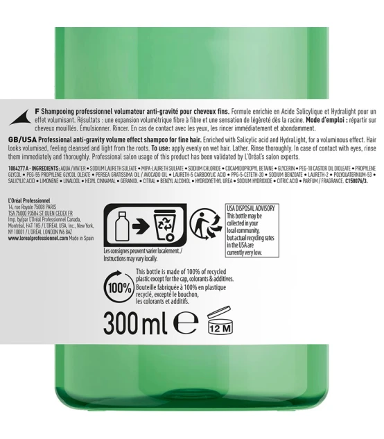 L'Oréal Professionnel Série Expert Volumetry Shampooing 300ml  | Ce...