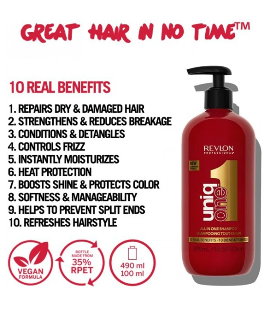 Revlon Professional Uniq One Shampooing Tout-en-un 490ml  | Celini.be