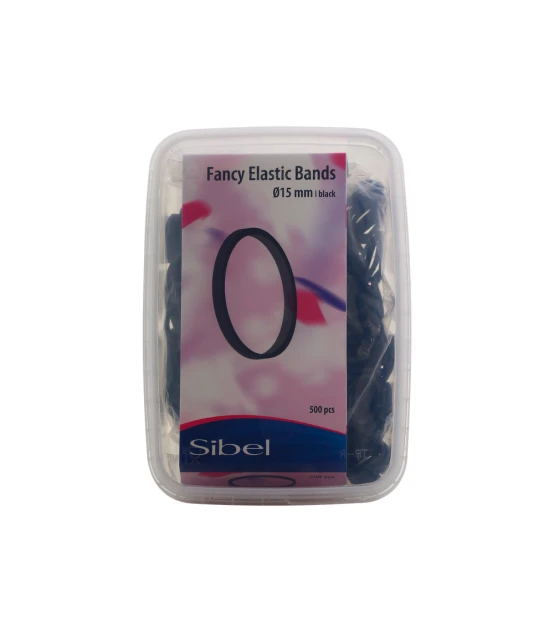 Sibel Kara Minis élastiques caoutchouc noir - 500 pièces  | Celini.be