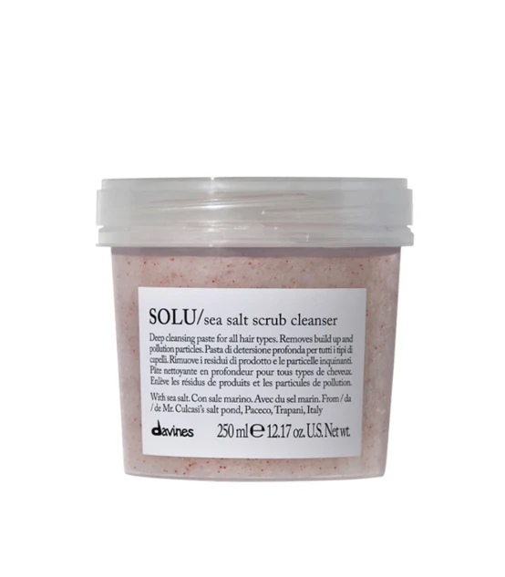 Davines SOLU Sea Salt Scrub Cleanser 250ml  | Celini.be