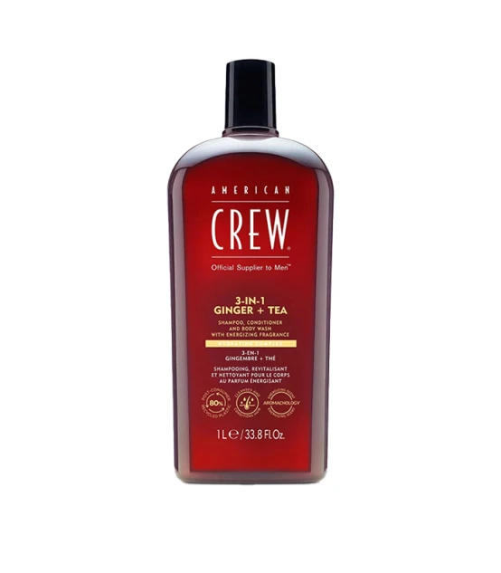 American Crew Ginger + Tea 3-in-1 1000ml  | Celini.be
