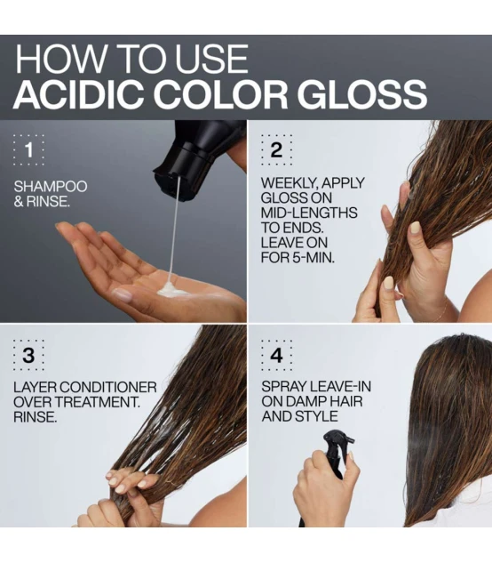 Redken Acidic Color Gloss Activated Glass Gloss Traitement 237ml  |...