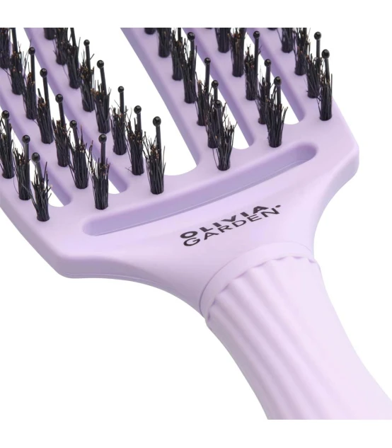 Olivia Garden Fingerbrush Care Iconic Boar & Nylon Lavender Medium ...