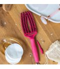 Olivia Garden Fingerbrush Care Iconic Boar & Nilon Hot Pink Medium ...