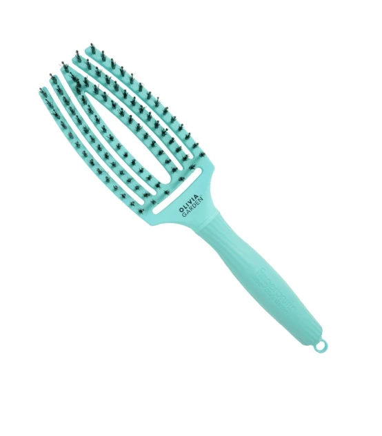 Olivia Garden Fingerbrush Care Iconic Boar & Nylon Mint Medium  | C...