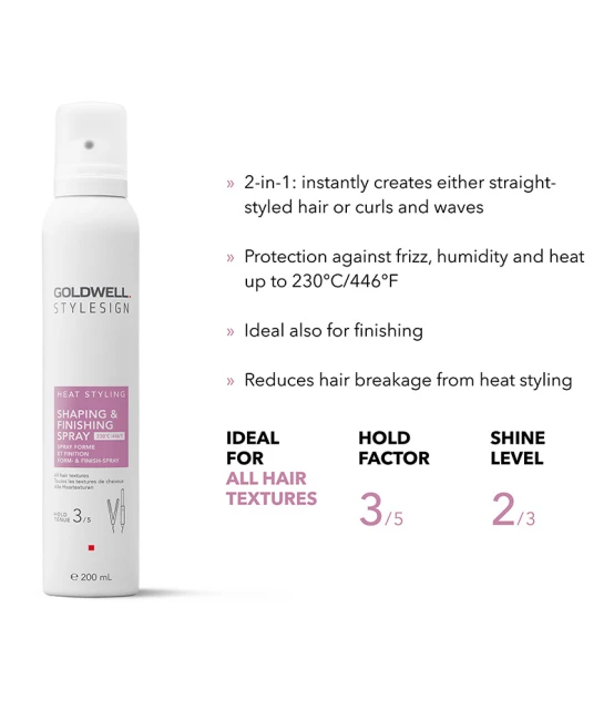Goldwell Stylesign Heat Styling Shaping & Finishing Spray 200ml  | ...