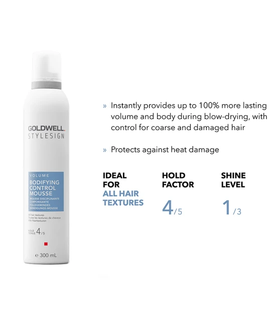 Goldwell Stylesign Volume Bodifying Control Mousse 300ml  | Celini.be