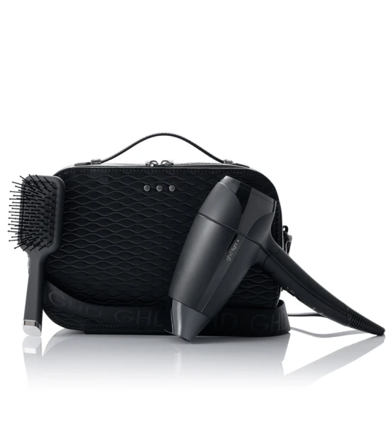 ghd Gift Set Travel Hair Dryer Flight en Mini Paddle Brush  | Celin...