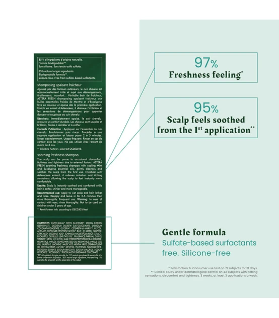 René Furterer Astera Fresh Shampooing Apaisant Fraîcheur 200ml  | C...