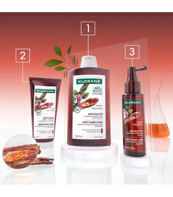 Klorane Shampooing à la Quinine & Edelweiss Bio 400ml  | Celini.be