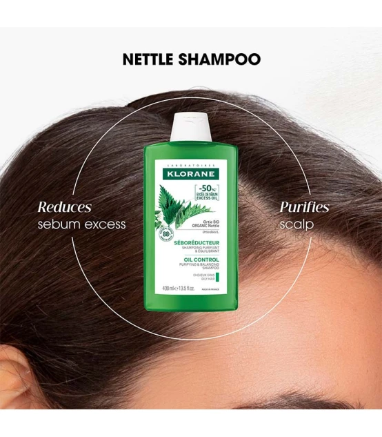 Klorane Shampoo met BiologIsche Brandnetel 400ml  | Celini.be