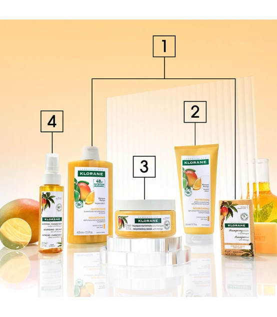 Klorane Shampooing à la Mangue 400ml  | Celini.be