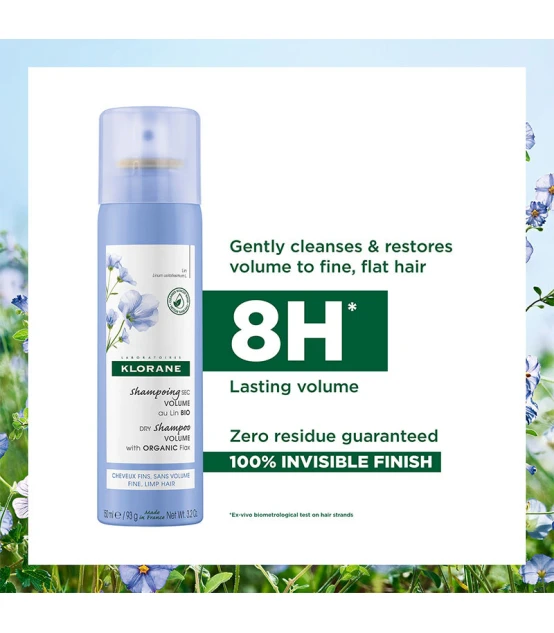 Klorane Shampooing Sec au Lin Bio 150ml  | Celini.be
