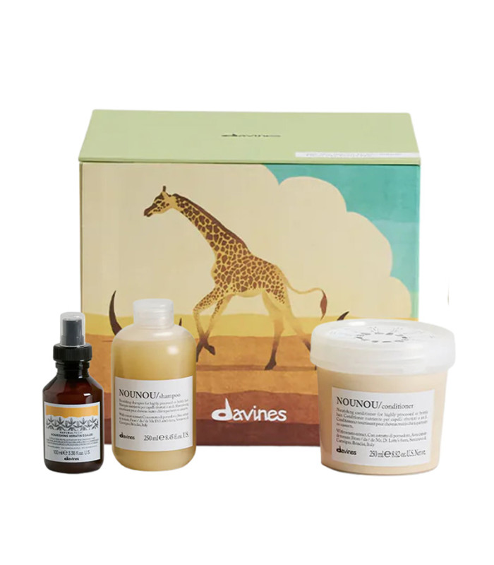Davines Gift Set Radiant Savana voor beschadigd of breekbaar haar  ...