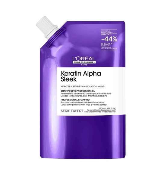 L'Oréal Professionnel Keratin Alpha Sleek Shampooing Refill 1000ml ...