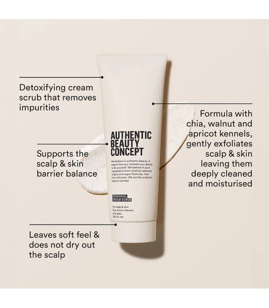 Authentic Beauty Concept Sensorial Cream Scrub 250ml  | Celini.be