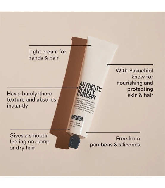 Authentic Beauty Concept Hand & Hair Light Cream 75ml  | Celini.be